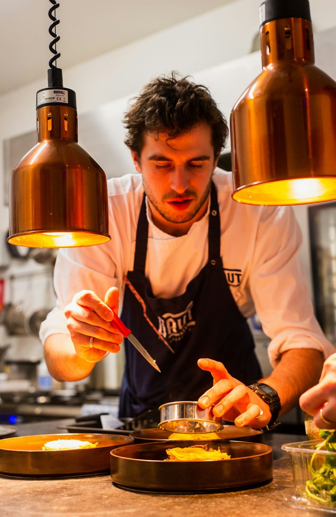Our head chef preparing the signature recipe